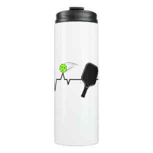 Pickleball Heartbeat - Pickleball Player Gift Thermal Tumbler
