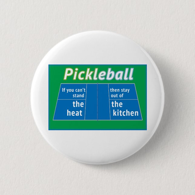Pickleball Heat Kitchen 6 Cm Round Badge (Front)