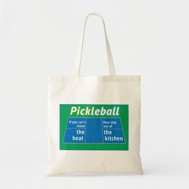 Pickleball Heat Kitchen Tote Bag (Front)