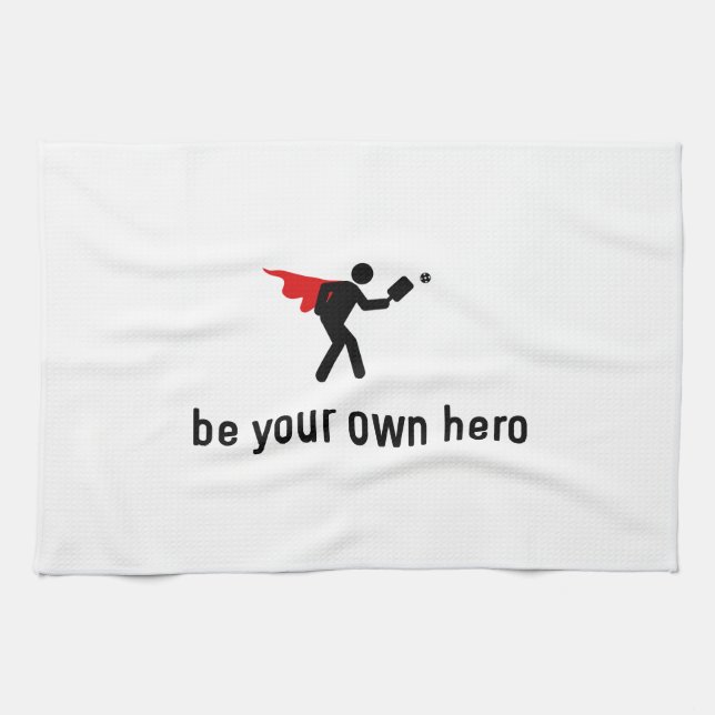 Pickleball Hero Tea Towel (Horizontal)