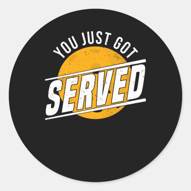 Pickleball Hobby Player Loop Pickleball Classic Round Sticker (Front)