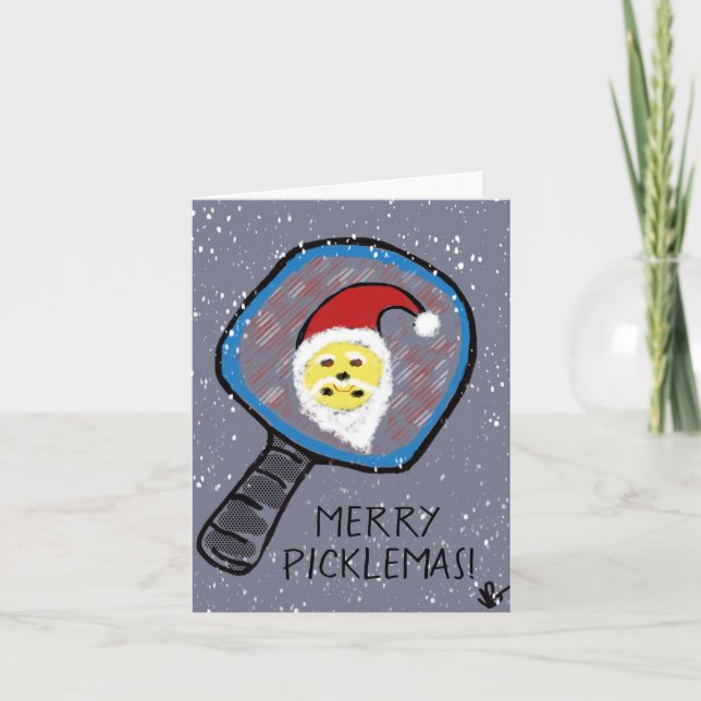 Pickleball Holiday Card (Front)