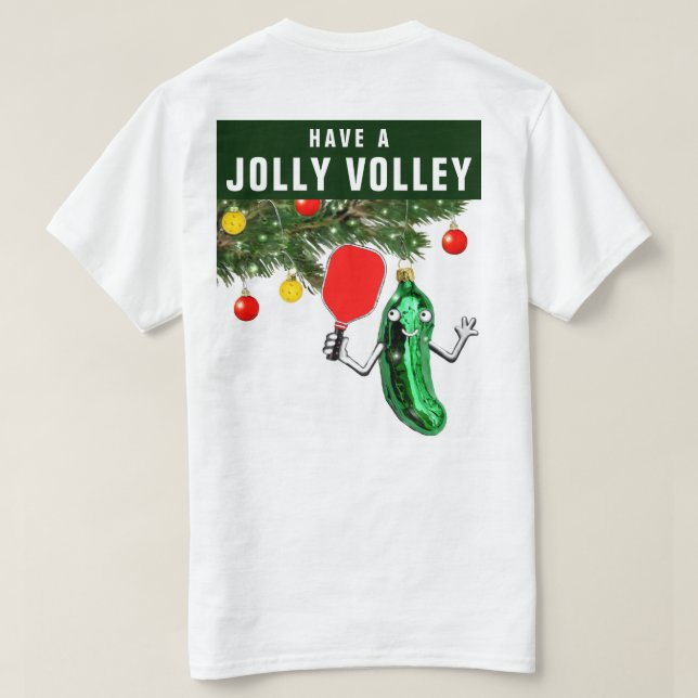Pickleball Holiday Gifts T-Shirt (Design Back)