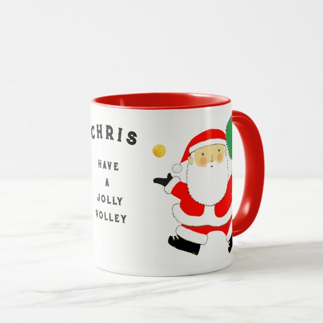 Pickleball Holiday Mug (Front Right)