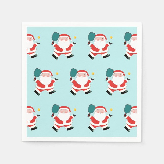 Pickleball Holiday Party Napkin (Front)
