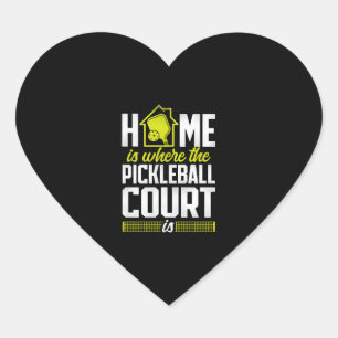 Pickleball Home Is Where The   Heart Sticker