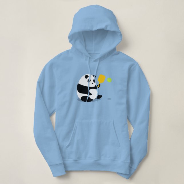 Pickleball Hoodie: "Pickleball Panda" Hoodie (Design Front)