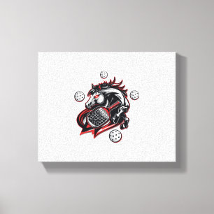 Pickleball Horse Lover Canvas Print