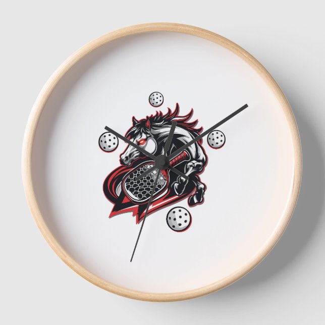Pickleball Horse Lover Clock (Front)
