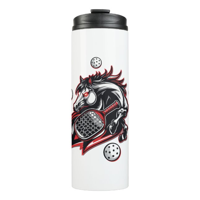 Pickleball Horse Lover Thermal Tumbler (Front)