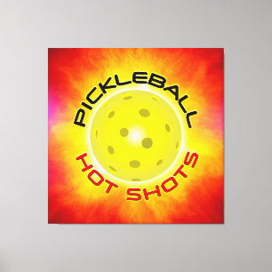 Pickleball Hot Shots 1 Canvas Print