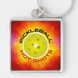 Pickleball Hot Shots 1 Keychain