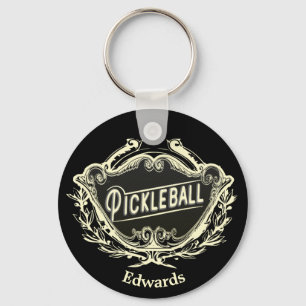 Pickleball ID Tag Key Ring