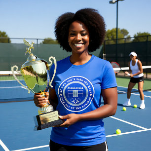 Pickleball: If you can't take the heat / blue  T-Shirt