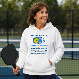 Pickleball Improves Memory Funny Women's Hoodie