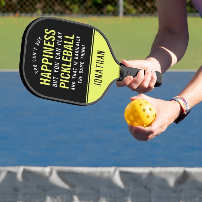 Pickleball is Happiness Funny Pickleball Paddle (Insitu)