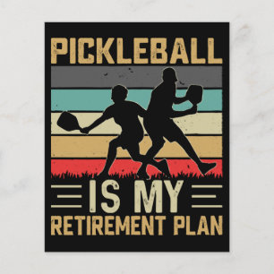 Pickleball Is My Retirement Plan Funny Pickleball 