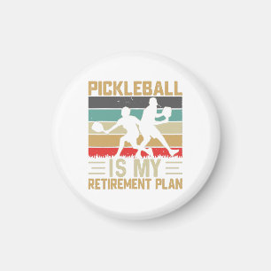 Pickleball Is My Retirement Plan Funny Pickleball Magnet