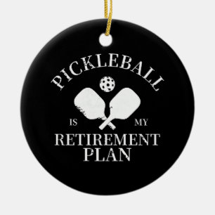 pickleball is my retirement plant ceramic tree decoration