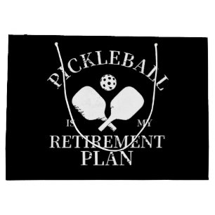 pickleball is my retirement plant large gift bag