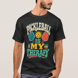 Pickleball Is My Therapy Retro Sports T-Shirt