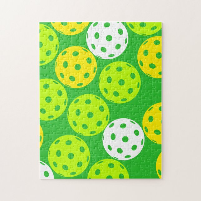 Pickleball Jigsaw Puzzle. Balls, balls, balls!  Jigsaw Puzzle (Vertical)
