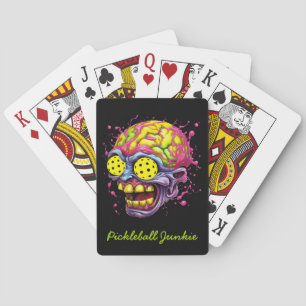 Pickleball Junkie - funny pickleball  Playing Cards