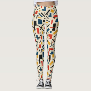 Pickleball Kazimir Malevich-Inspired Club Leggings