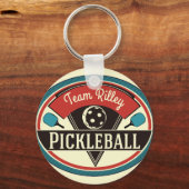 Pickleball Key Chain - Vintage Design (Front)