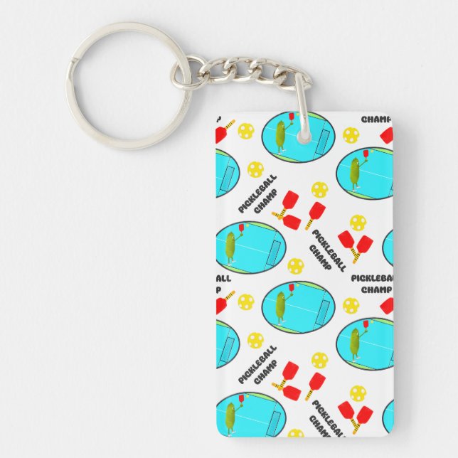Pickleball! Key Ring (Front)