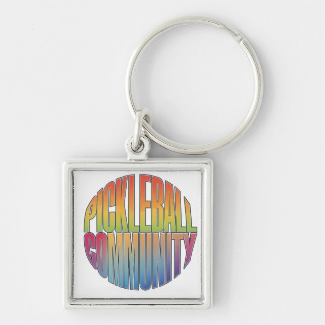 Pickleball Keychain (Front)
