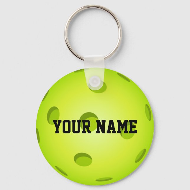 Pickleball Keychain - CUSTOM NAME (Front)