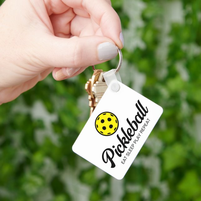 Pickleball keychain Eat Sleep Play Repeat (Hand)