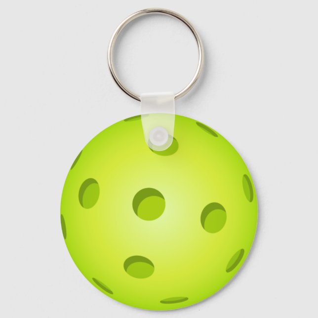 Pickleball Keychain - Green (Front)