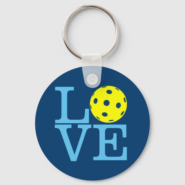 Pickleball Keychain - LOVE (Front)