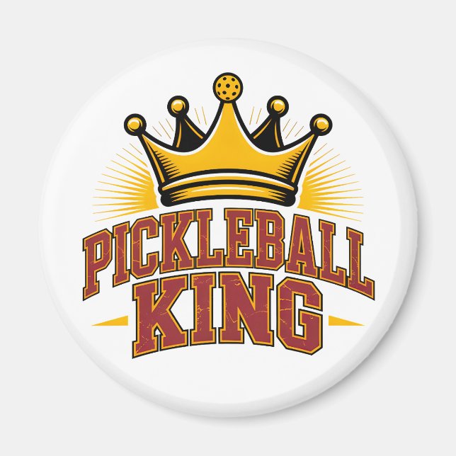 Pickleball King Magnet (Front)