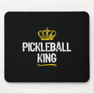 Pickleball King Men Boys Player Funny Cool Mouse Mat