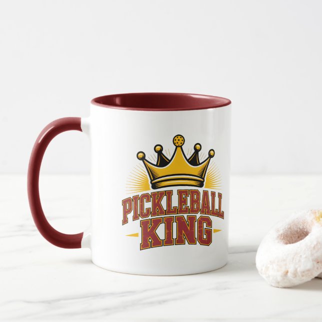 Pickleball King Mug (With Donut)