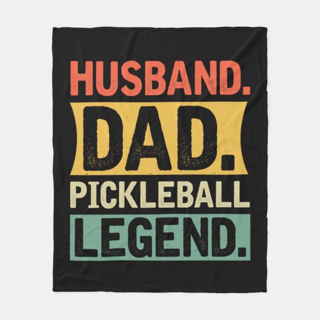 Pickleball legend  3 fleece blanket (Front)