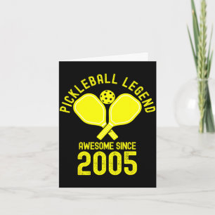 Pickleball legend awesome since 2005 retro 21st card