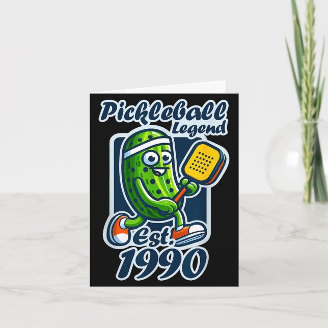Pickleball legend established 1990 retro 36th card (Front)