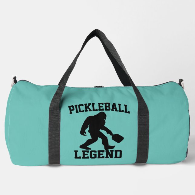 Pickleball Legend Funny Bigfoot  Duffle Bag (Front)