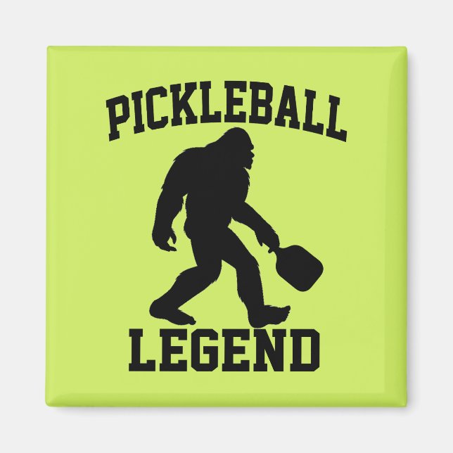 Pickleball Legend Funny Bigfoot  Magnet (Front)