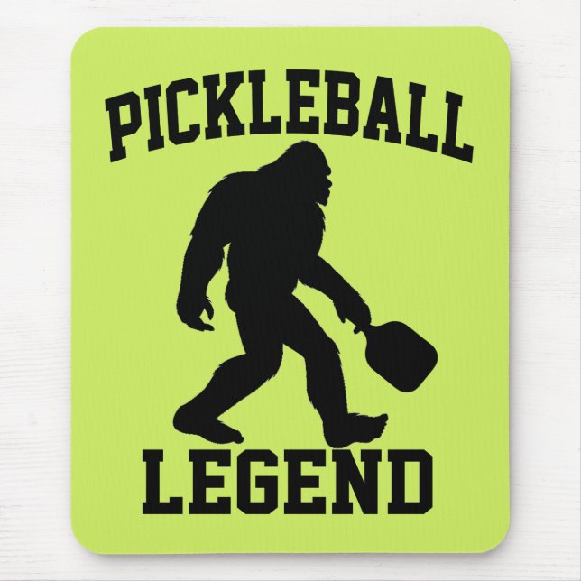 Pickleball Legend Funny Bigfoot  Mouse Mat (Front)