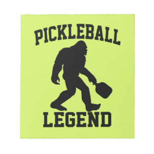 Pickleball Legend Funny Bigfoot Notepad
