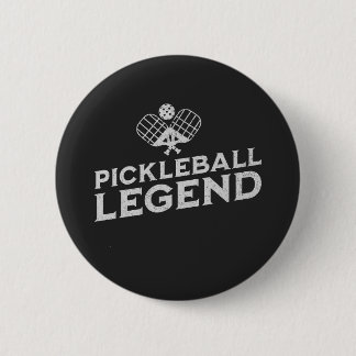 Pickleball Legend Funny Pickle Ball Lover 6 Cm Round Badge