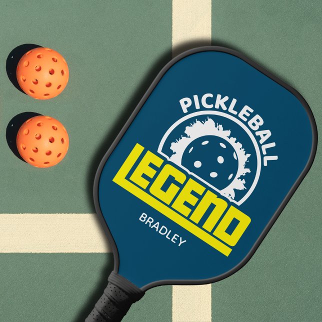Pickleball Legend Typography Personalised Name Paddle (Creator Uploaded)