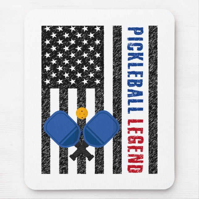 Pickleball Legend USA Mouse Mat (Front)