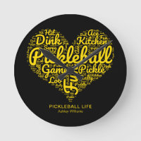 Pickleball Life Word Art Typography Personalised