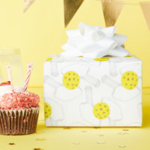 Pickleball Line Art Wrapping Paper